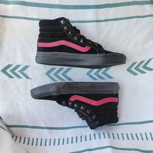 Vans Sk8 Hi Slim Studs- Black suede/Black Sole Women's 5.5 Men's 4